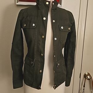 J Crew boyfriend relaxed cotton army jacket
